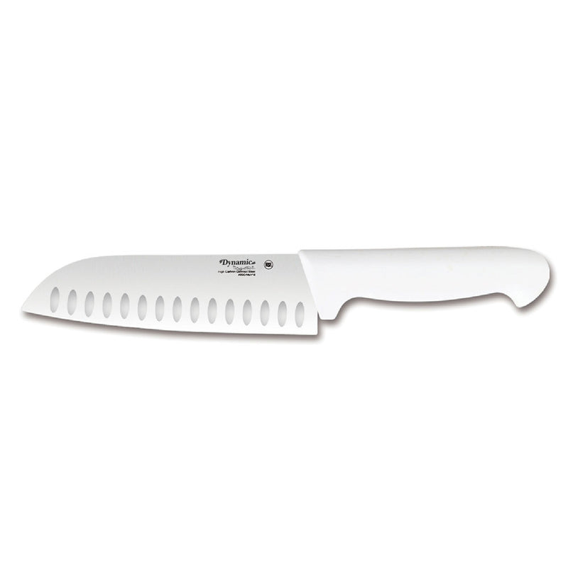Load image into Gallery viewer, Dynamic Pro-Grip - Santoprene Softgrip - 7" Santoku Granton Knife - White - Polar
