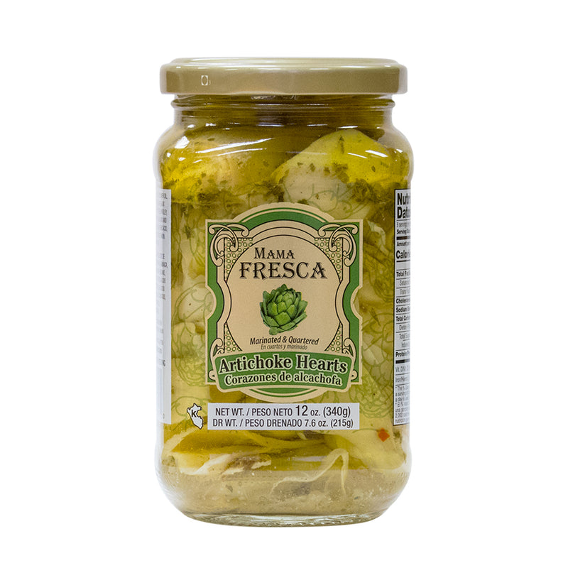 Load image into Gallery viewer, Mama Fresca Quartered Artichoke Hearts 12 oz (Pack of 12) - MWPolar
