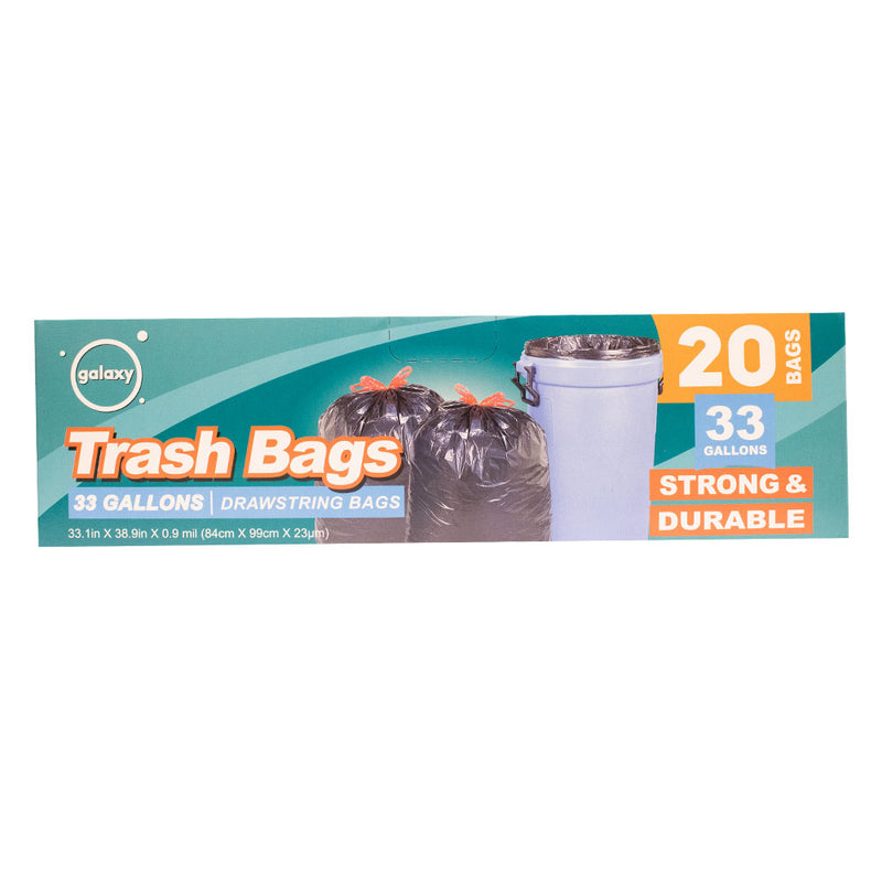 Load image into Gallery viewer, 33 Gal Drawstring Trash Bag (Pack of 2 or 8) - MWPolar

