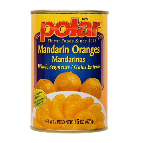 Mandarin Oranges: Whole Segments 15 oz (Pack of 12 or 24) - MWPolar