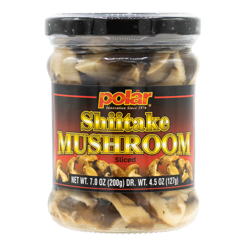 Ready-to-eat Shiitake mushroom, 12 jars, easy, sliced, ramen, pasta, asian cooking, seafood, side dish, ramen, bibimbap, korean food, MW Polar, brisling sardines, kipper snacks, herring, black garlic, canned vegetable