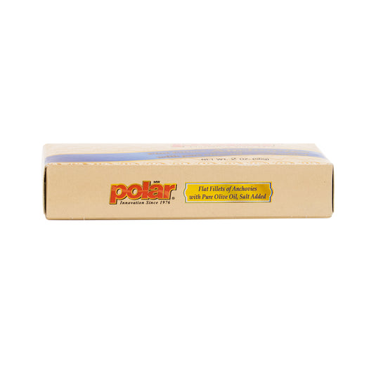 Polar Flat Fillets of Anchovies in Pure Olive Oil 2 oz (Pack of 9 or 18) - MWPolar