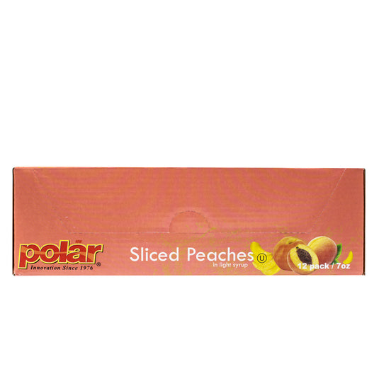Sliced Peaches in Light Syrup - 7 oz - 12 Pack - Polar