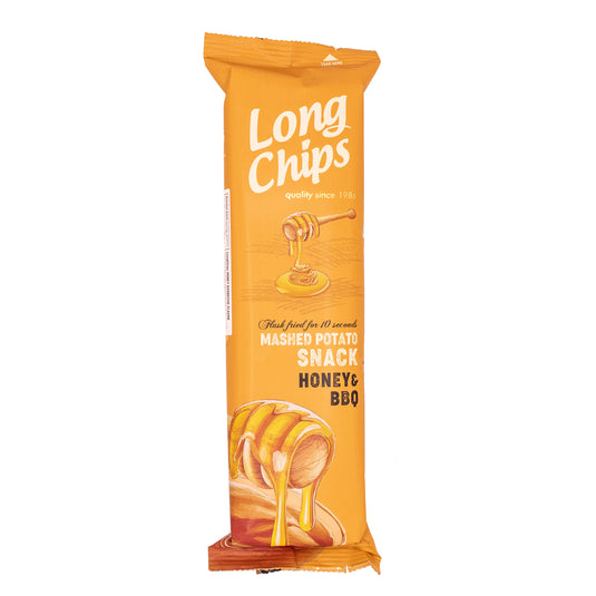 Long Chips Mashed Potato Snack Honey & BBQ Flavor - 2.6 oz - 20 Pack